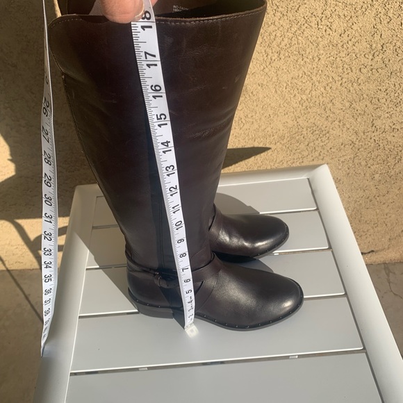 NWT INC International Concepts dark brown leather tall boots size 6.5M - Picture 6 of 16